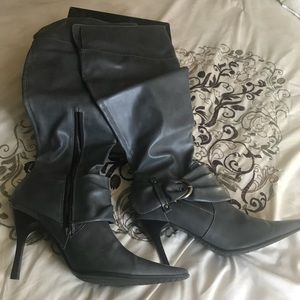 EUC grey rampage knee boots size 9. $25